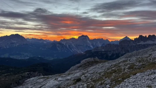 Sunrise near Nuvolau