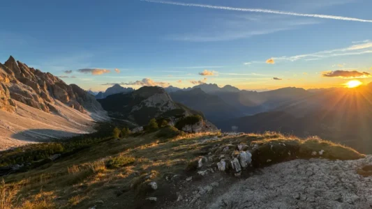 Sunset at Rifugio Tissi