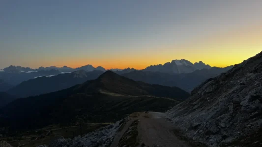 Sunset Rifugio Averau
